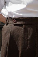 Load image into Gallery viewer, Heritage Wide Leg Wool Trouser in Tobacco
