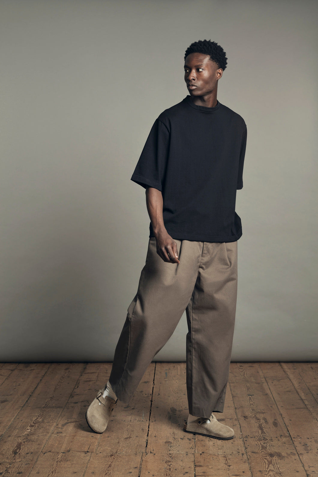 Mawson Wide Leg Trouser in Tobacco